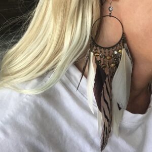 Multi feather Earrings