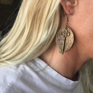 Skeleton Key Earrings
