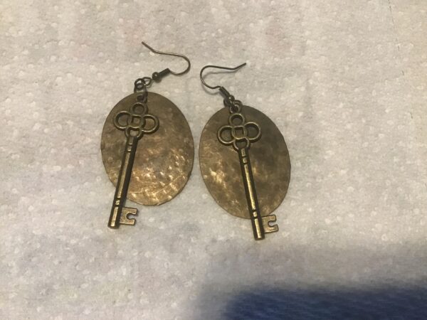 Skeleton Key Earrings - Image 3