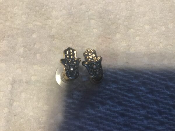 Hamsa Hand Earrings - Image 2