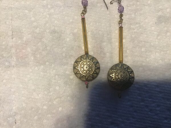 Sun/Star Hanging Earrings - Image 2
