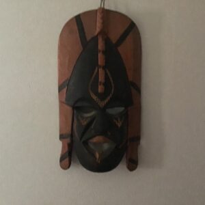 Black and Brown Kenyan Wall Mask