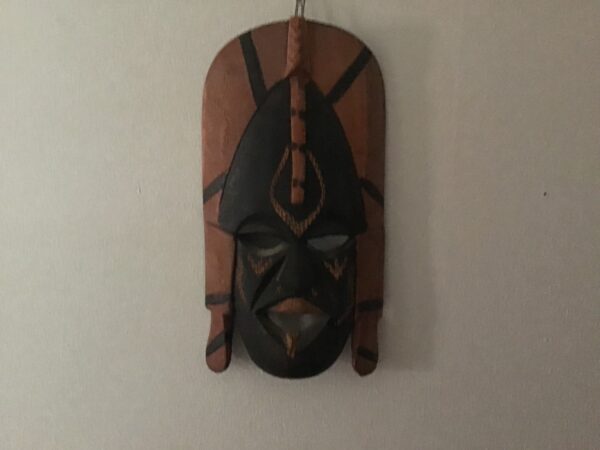 Black and Brown Kenyan Wall Mask
