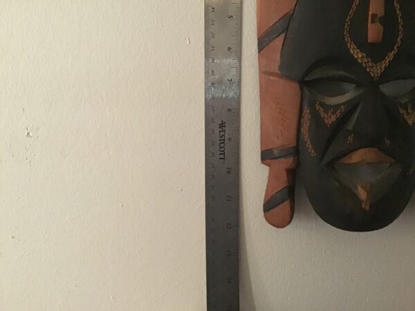 Black and Brown Kenyan Wall Mask - Image 4