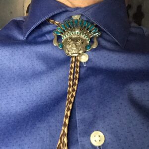 Shaman/Native American Face Bolo Tie