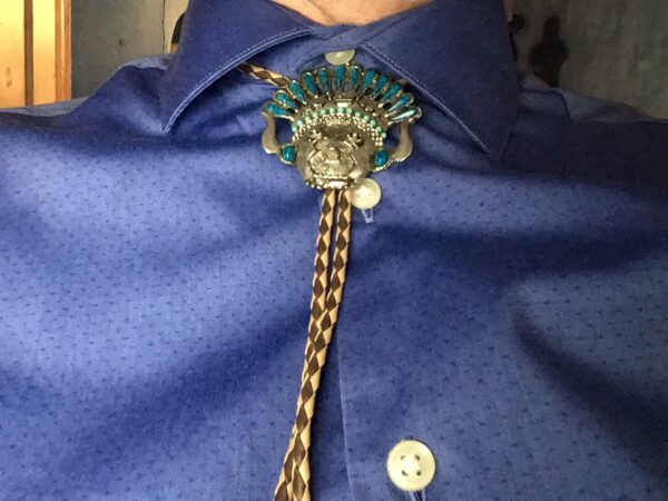 Shaman/Native American Face Bolo Tie