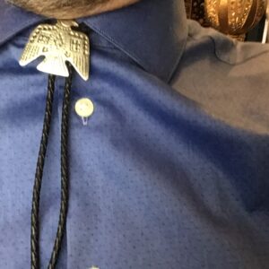 Silver Colored Bird Bolo Tie