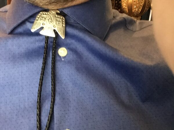 Silver Colored Bird Bolo Tie