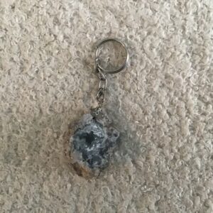 Raw Mineral Keychain