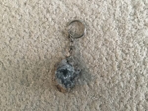 Raw Mineral Keychain