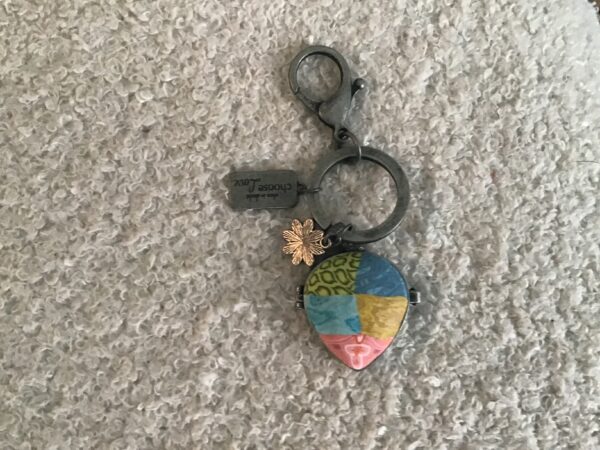 Teardrop Shaped Keychain Locket