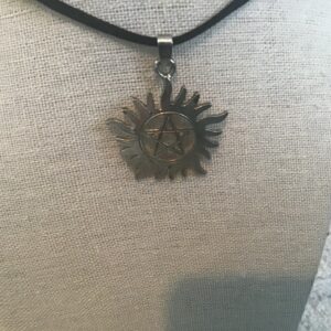 Pentagram in Sun Pendant