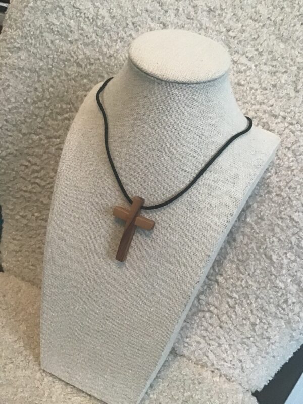 Wooden Cross Necklace - Image 3