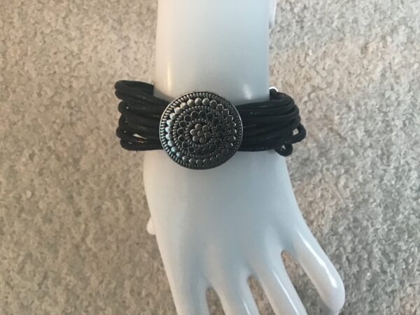 Mandala/Black Cord Bracelet - Image 3