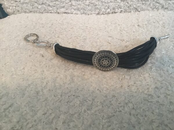 Mandala/Black Cord Bracelet - Image 4