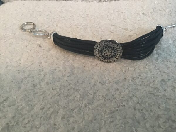 Mandala/Black Cord Bracelet - Image 5