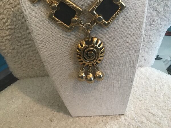 Spiral Symbol and Slates Necklace