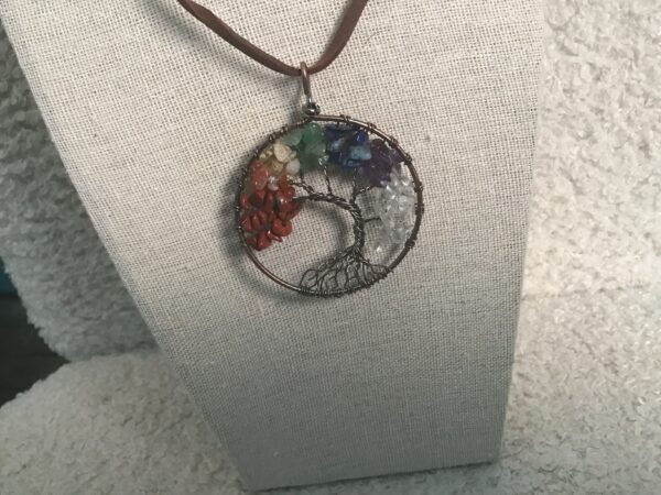Multicolored Tree of Life Pendant