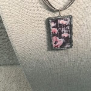 Live Laugh Love/Pink Flower Pendant