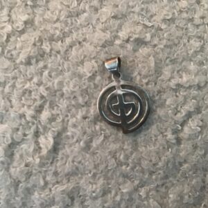 Silver Pendant Similar to Choku Rei Reiki Symbol