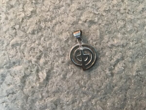 Silver Pendant Similar to Choku Rei Reiki Symbol