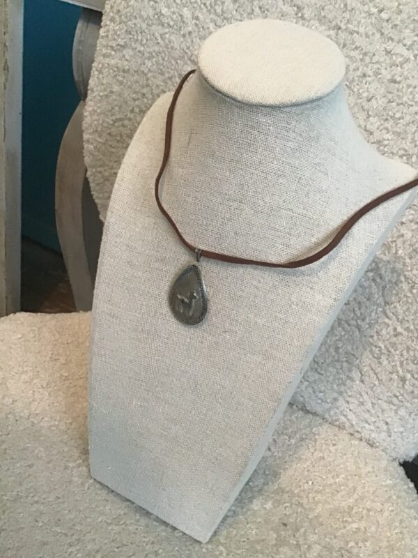 Llama/Greek Key Pendant - Image 3