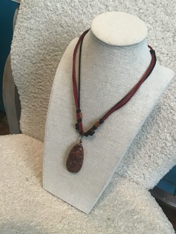 Red and Black Jasper Necklace - Image 3