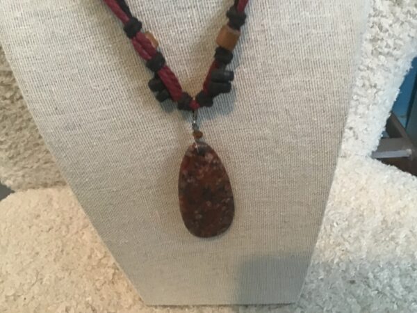 Red and Black Jasper Necklace