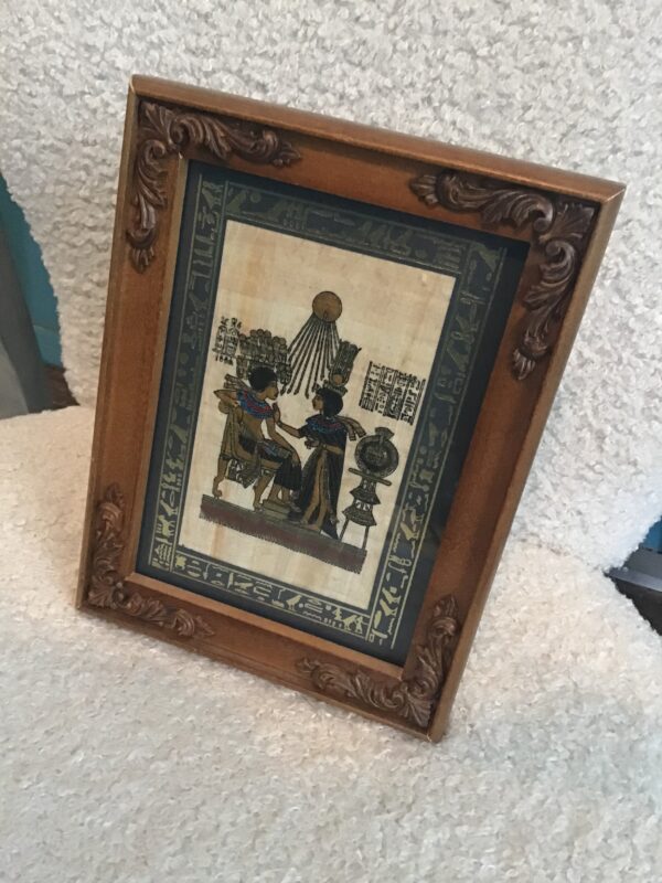 Framed Picture: Egyptian Man/Woman Scene