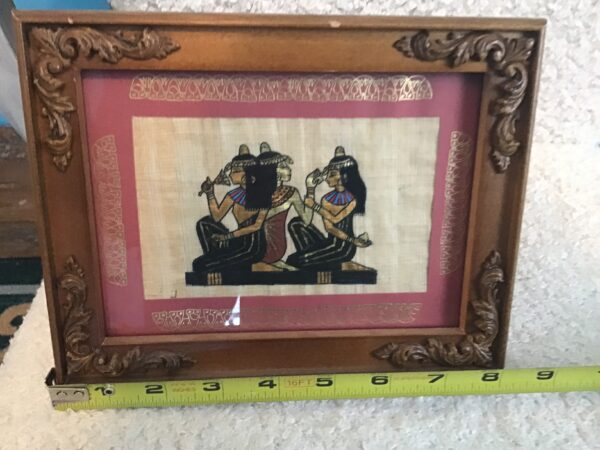 Egyptian Framed Picture: 3 Women - Image 3