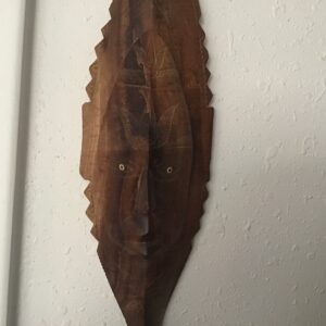 Light Brown Long Banana Shaped Wall Mask