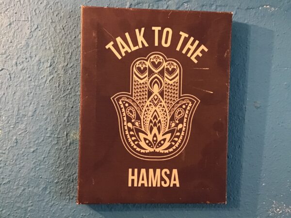 Talk to the Hamsa Wall Hanging