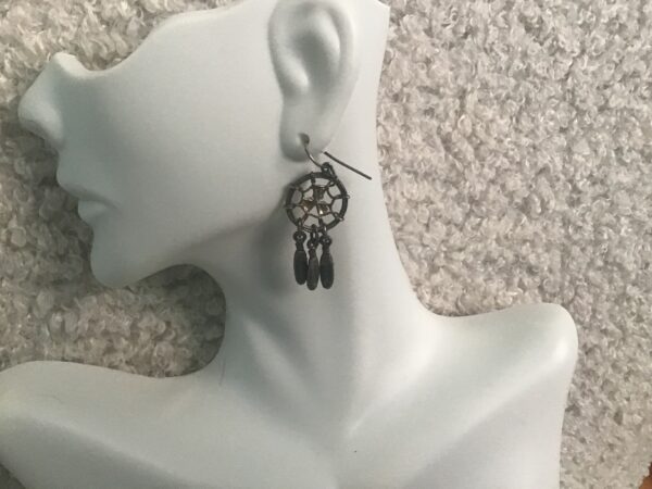 Sterling Silver Native American Dream Catcher Jewelry Set (Earrings and Necklace)