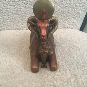 Egyptian God Khunm Candle Holder