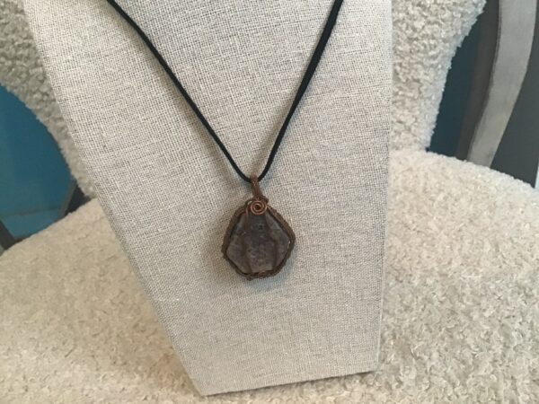 Stone in Wire Pendant (Spiral Symbol) - Image 3