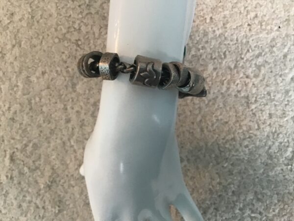Metal Hamsa Hand and Other Symbols Charm Bracelet - Image 3