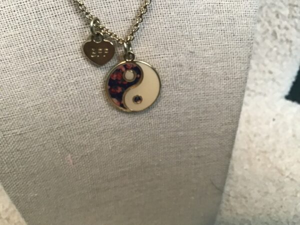Floral Yin Yang BFF Necklace