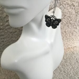 Skulls in Butterfly Earrings