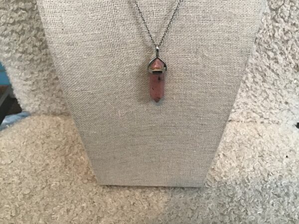 Pink Stone Necklace (Possibly Rhodonite)