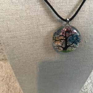 Glass Tree Pendant