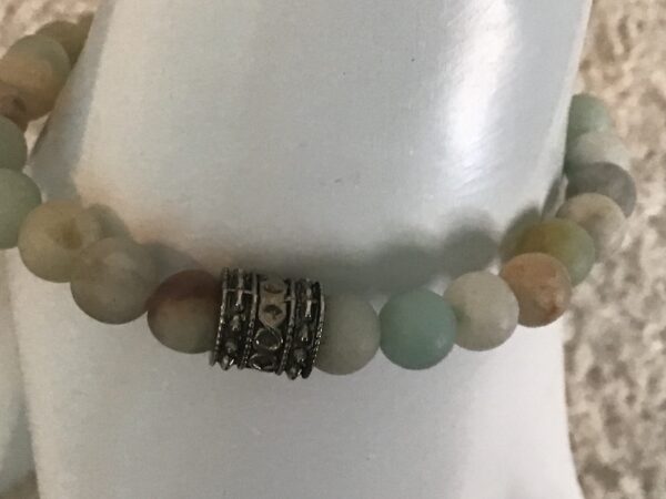 Hamsa Hand Blue Bead and Charm Bracelet - Image 4