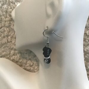 Love Heart and Yin Yang Earrings