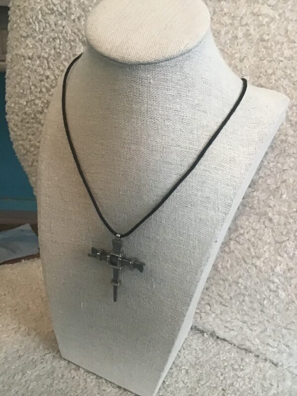 Nail/Spike Cross Necklace - Image 3