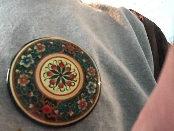 Floral Mandala Pin (Green) - Image 3