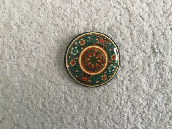 Floral Mandala Pin (Green)