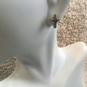 Sterling Silver Cross Earrings