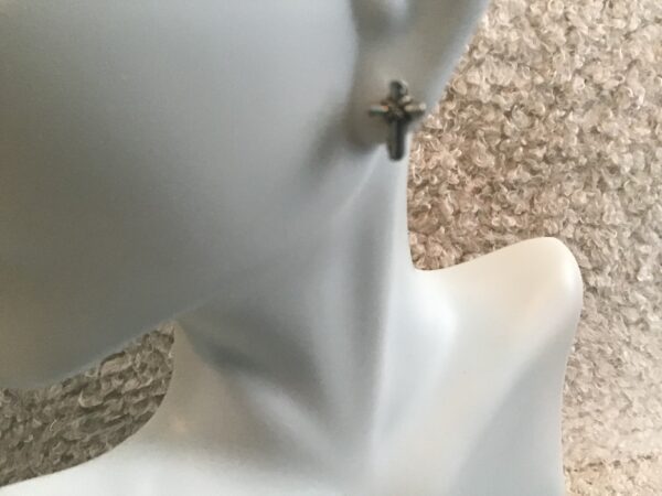 Sterling Silver Cross Earrings