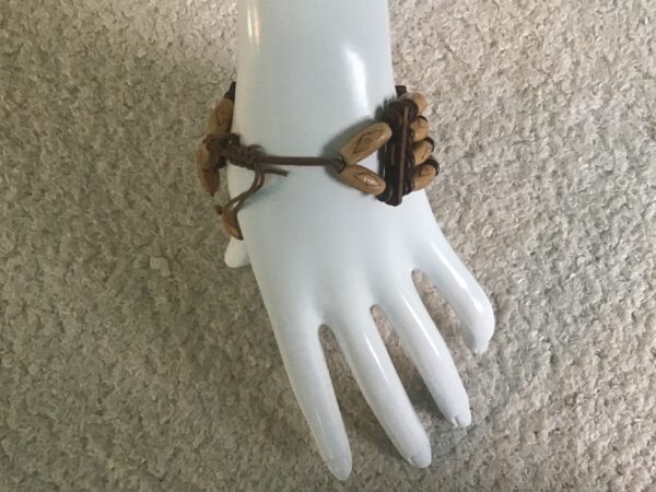 Faux Bone Bracelet (Light Brown) - Image 5