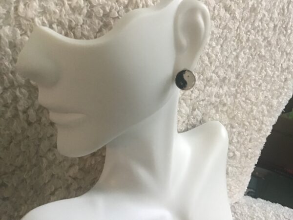 Yin Yang Stud Earrings