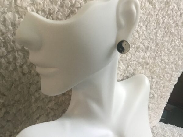 Yin Yang Stud Earrings - Image 2